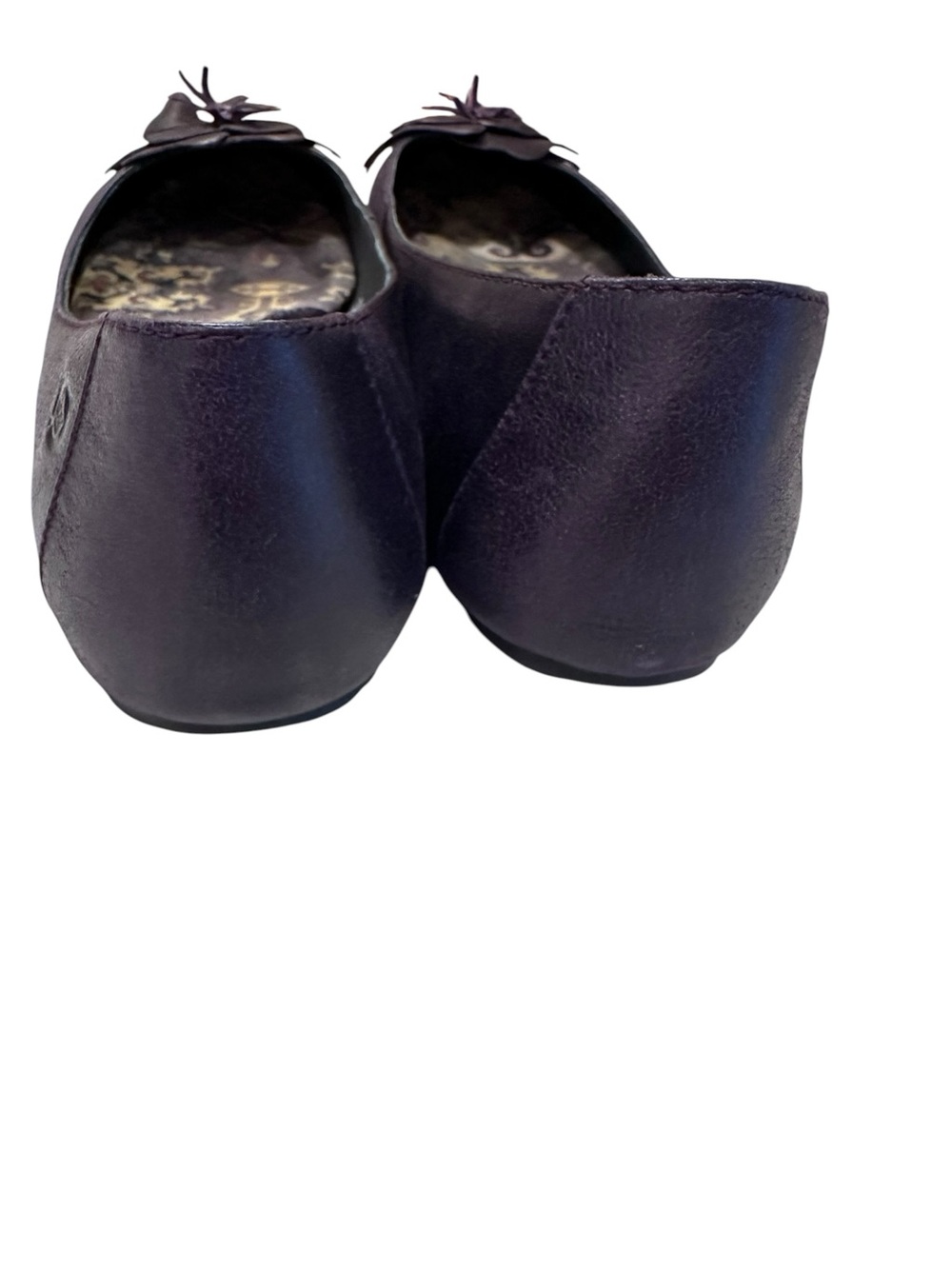Women’s BORN Lovely Viola Deep Purple Ballet Leather Flats Shoes Size 11 - Picture 5 of 8